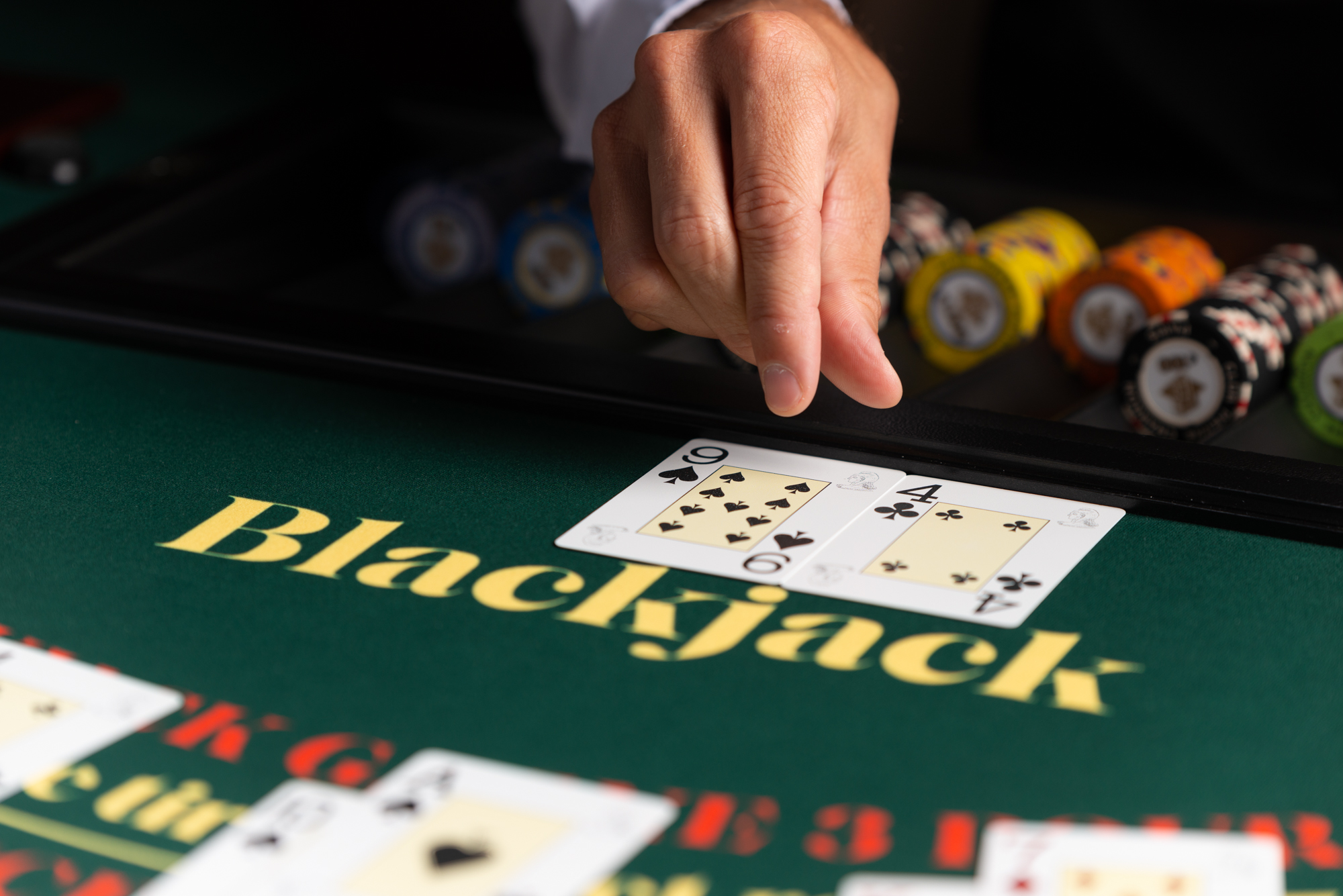 a blackjack hand